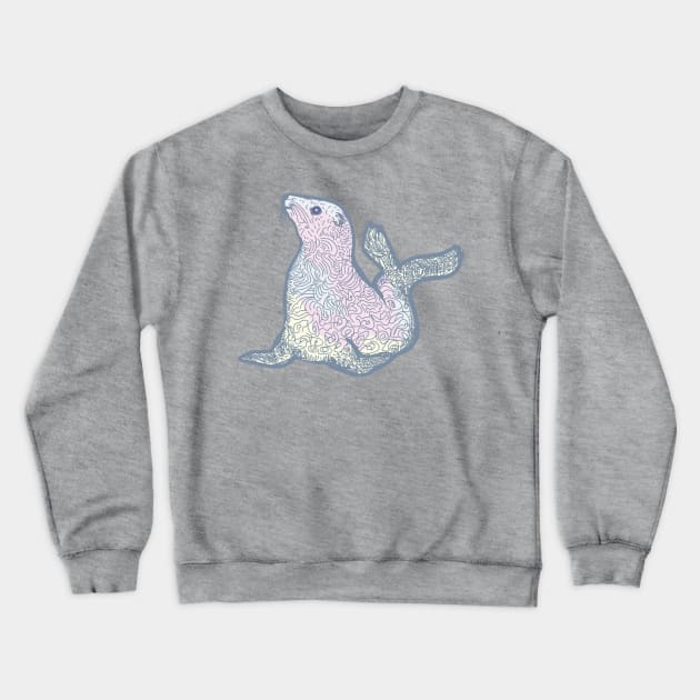 Fur seal Crewneck Sweatshirt by Kuhtina